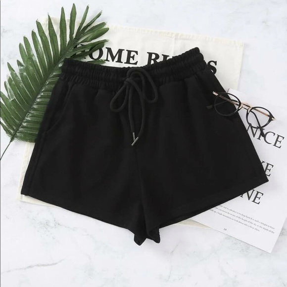 SHEIN Pants - Elastic Waist Track Shorts